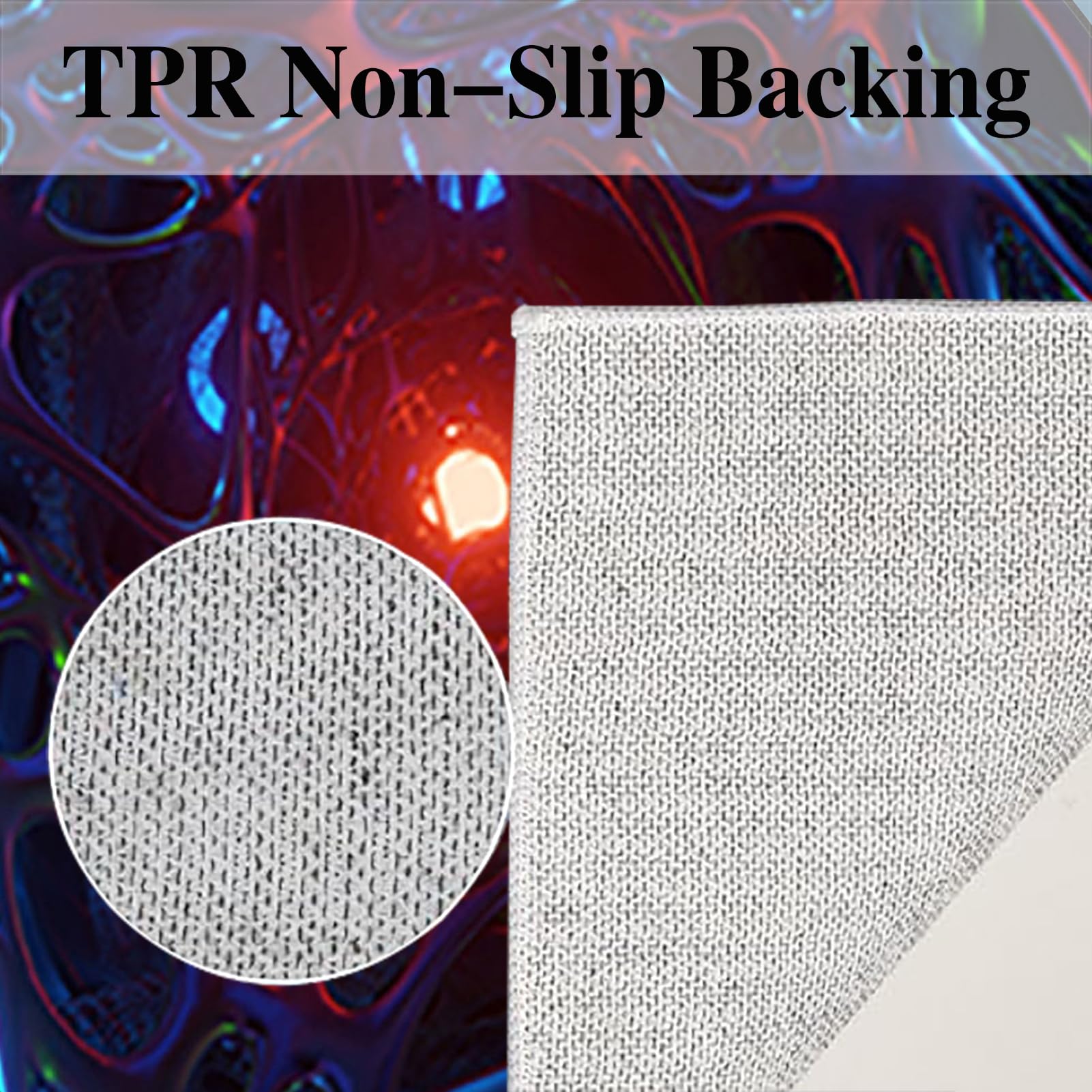 Sedia Ufficio Tappeto Rotondo, Gaming Pavimento Tappetino di Protectors Pavimenti per Parquet Piastrelle Tappeto Salvapavimento Tappetino Tappetino Rotondo per Pavimento Multiuso 120 cm/47.24"