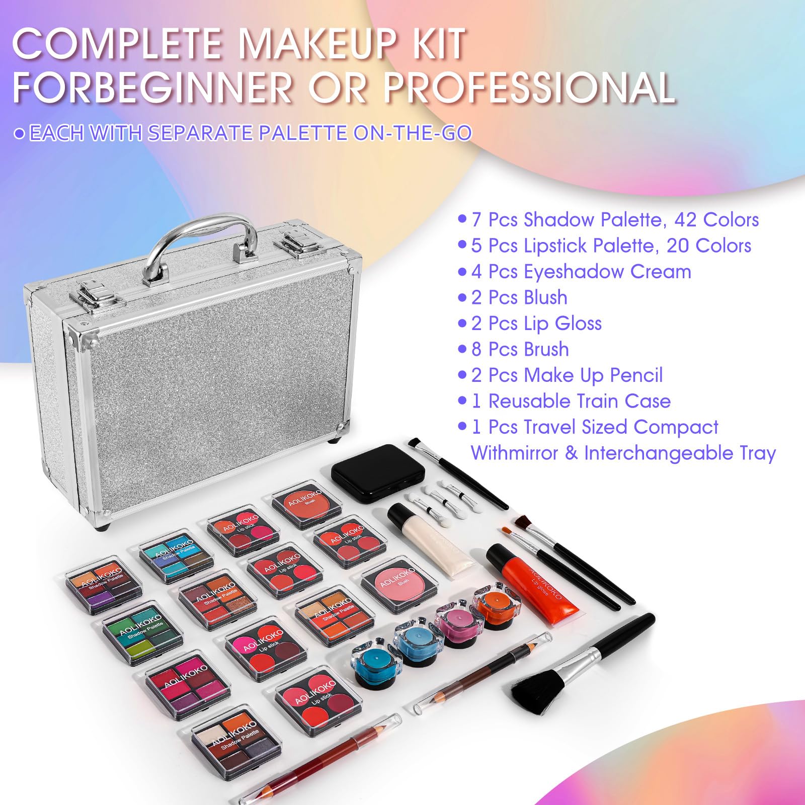 AOLIKOKO Makeup Kit for Teenager & Women Full Kit, All- In- One