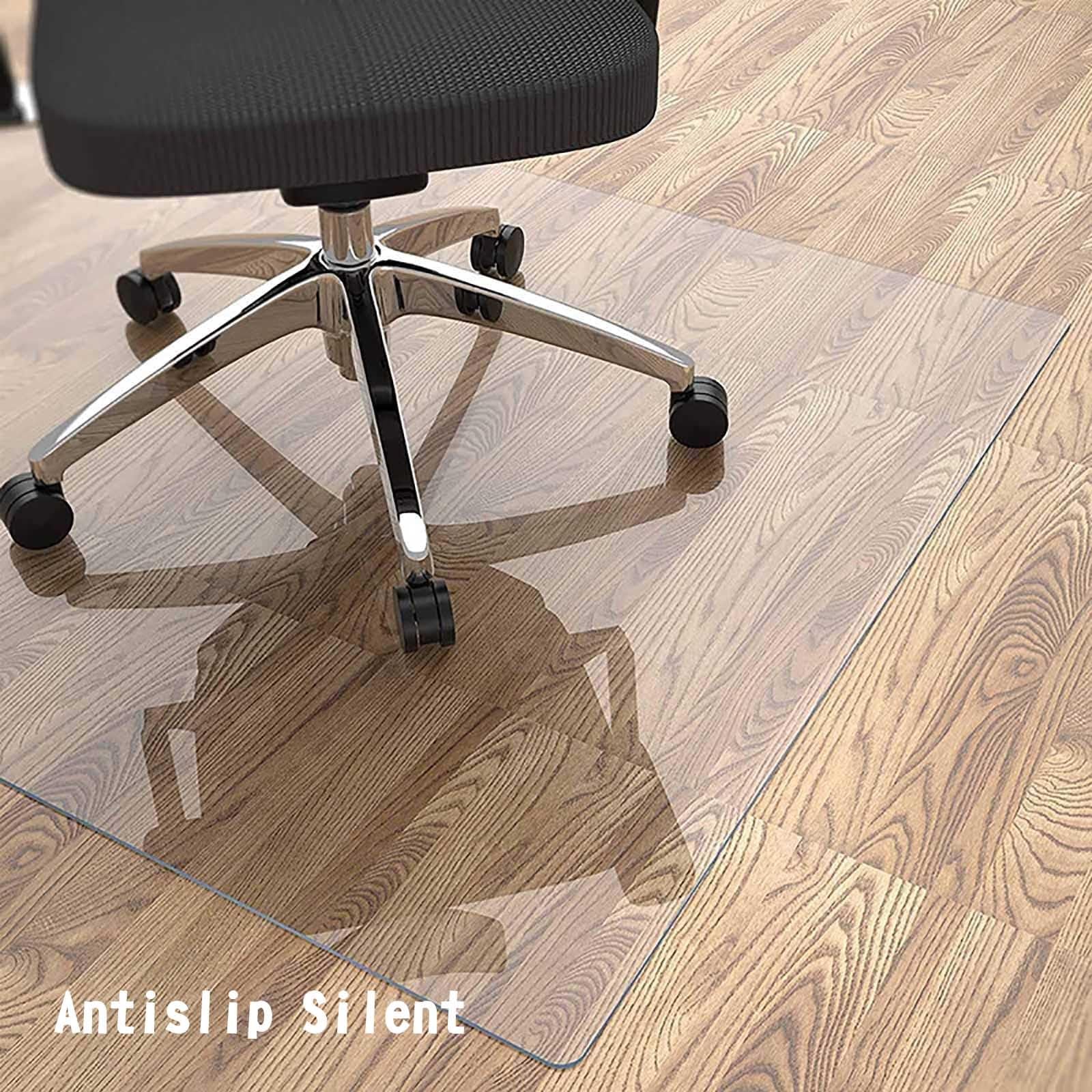 Alfombrilla transparente antideslizante para suelos de madera dura, impermeable, resistente a la abrasión, protege los suelos de manchas de aceite, 1,5 mm de grosor, protector de suelo antideslizante