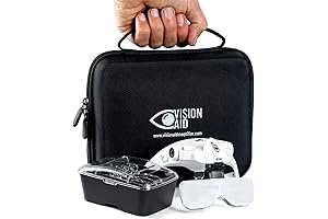 Hands-Free Magnification for Flawless Craftsmanship: Magnifying Glasses with LED Light