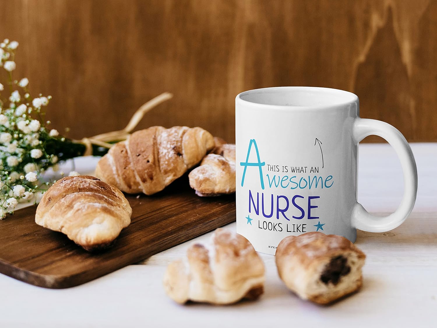 Stuff4 This is What an Awesome Nurse Looks Like Mug with Blue Lettering 11oz Ceramic Dishwasher Safe Premium Mugs Gifts for Nurses Gifts - Image 3