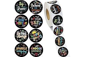 1000 Pcs Kids Motivational Stickers Pack for Scrapbooking