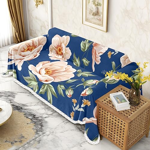 Vista 27 de Funda de sofá con estampado de margaritas, fundas de sofá resistentes a las manchas, protector universal de muebles