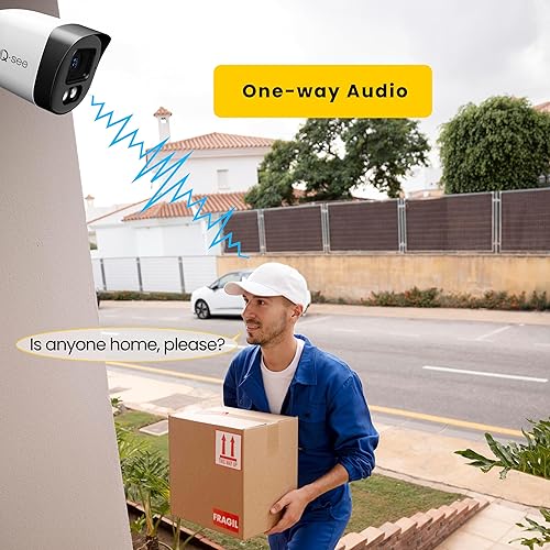 Miniatura 7 de QSEE 8CH 5MP Sistema de cámara de seguridad para el hogar, 4 cámaras con cable de 5MP H.265 IP67 impermeable con detección de vehículos humanos, DVR