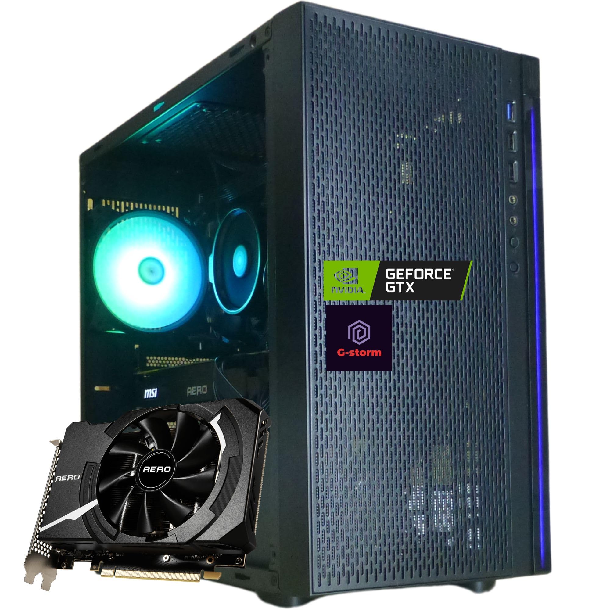 ゲーミングPCブラック Ryzen5 5500（自作ゲーミングPC/Ryzen5 5500/16G 