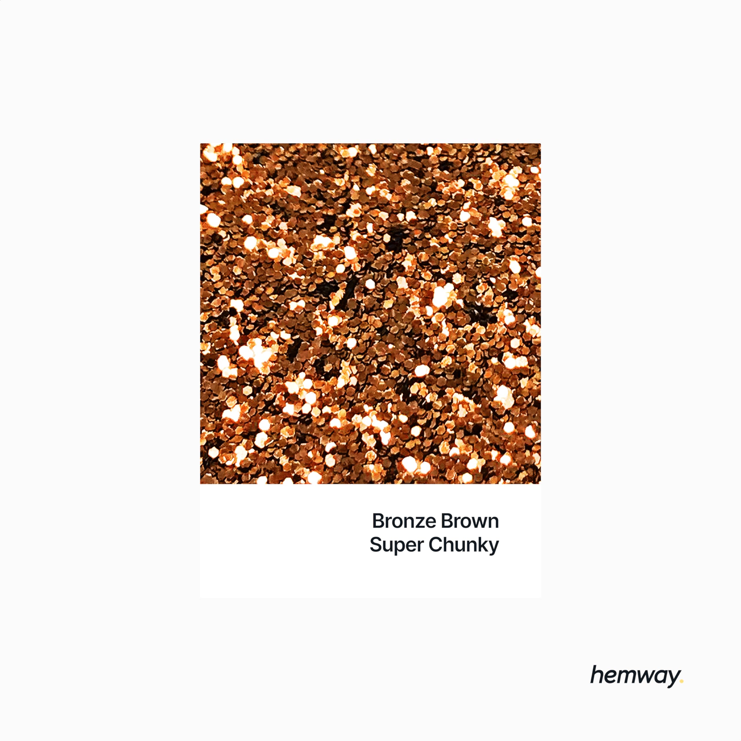 Hemway Glitter Shaker Bronze Brown 110g x2 Pack Super Chunky, Craft Glitter Shakers for Resin & Epoxy Crafts - Image 2