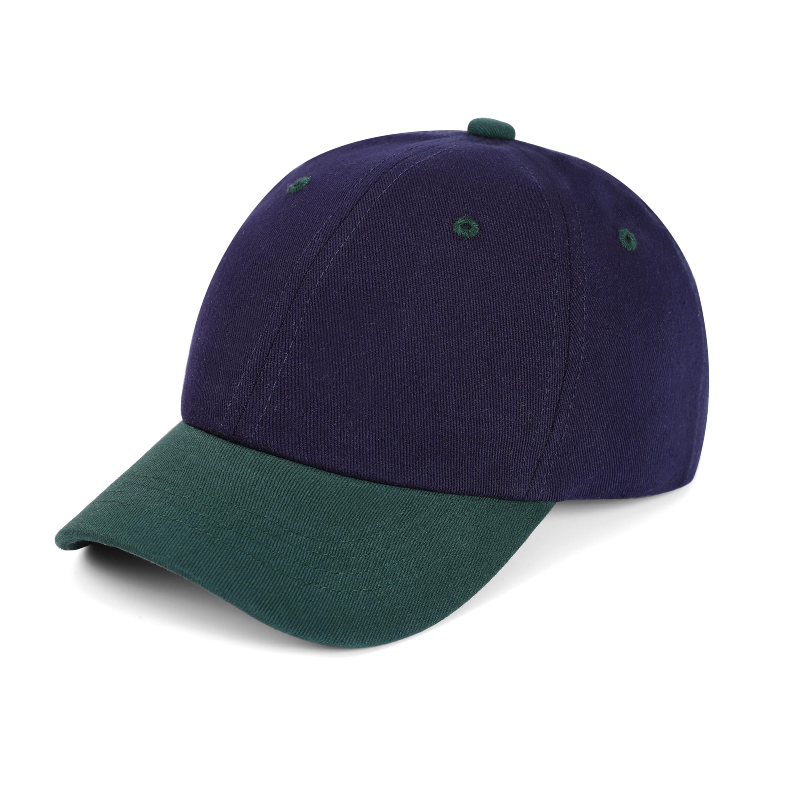 Baby Baseball Hat Toddler Baseball Cap Colorblock Cotton Girl Boy Sun Hats Adjustable Size Summer Spring Autumn for 6M-6Y