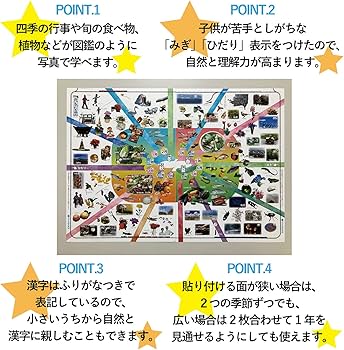 Amazon.co.jp: お風呂ポスター【きせつの写真ずかん A3サイズ 2枚