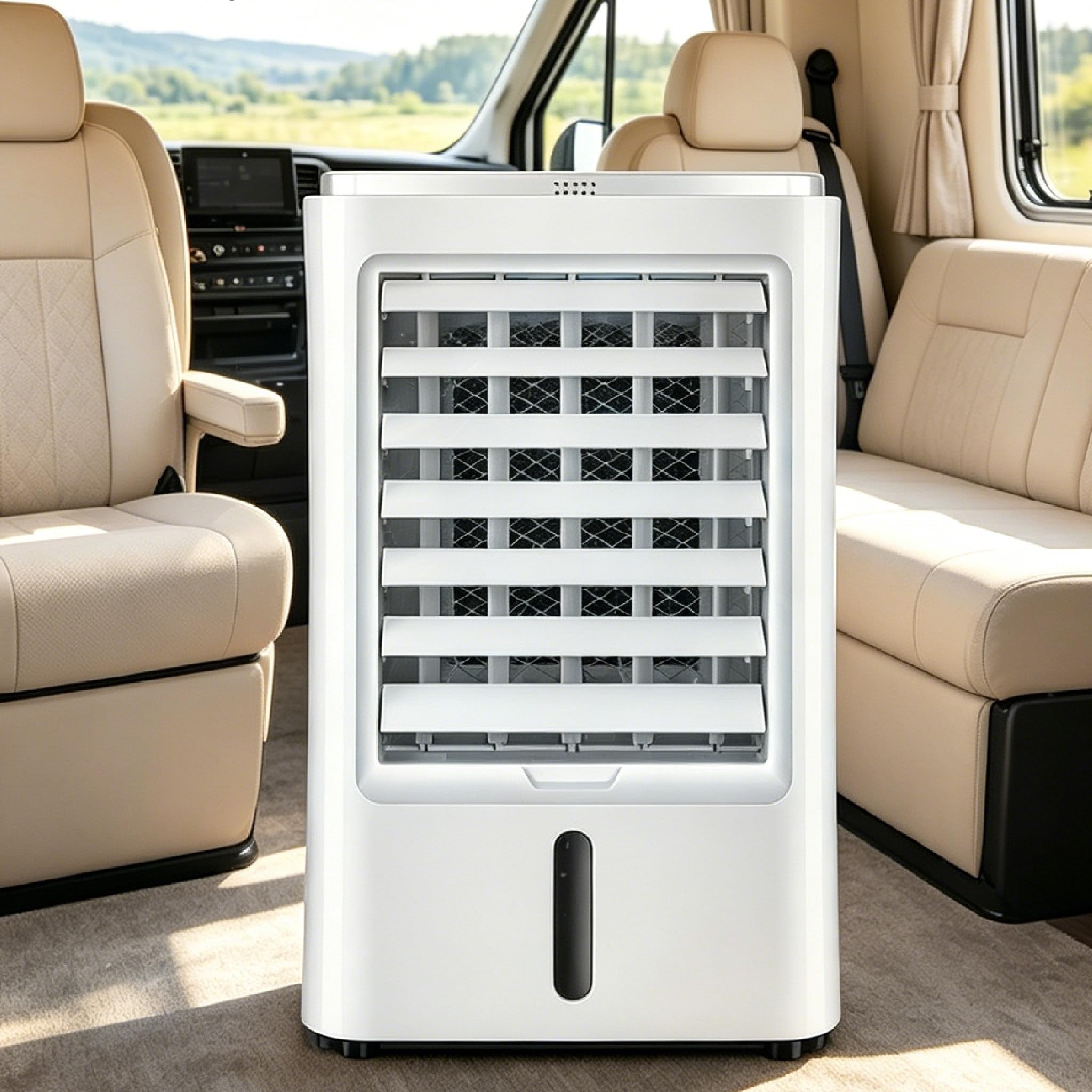 Pedenencelia Multicolor Portable Air Conditioner/Caravan Air Conditioner/Rv Mini Air Conditioner/3 Speed Evaporative Air Cooler,Camper And Truck Air Conditioner,For Home Office Travel,With Remote Control 12V