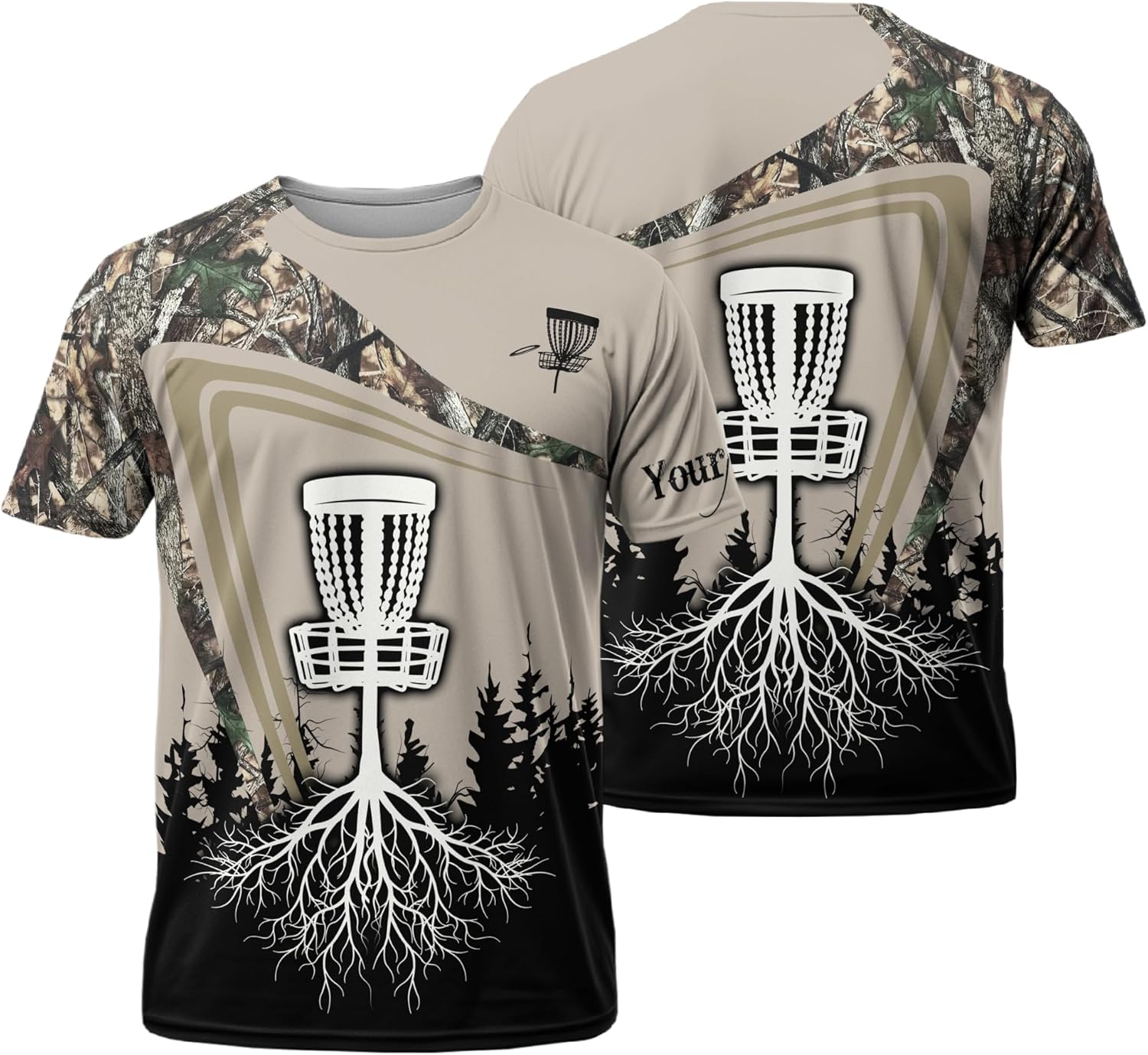 Men's Disc Golf Summer Tshirt Customizable Disc Golf Target Tee Shirt for Grandpa Dad Print Disc Golf Themed Item