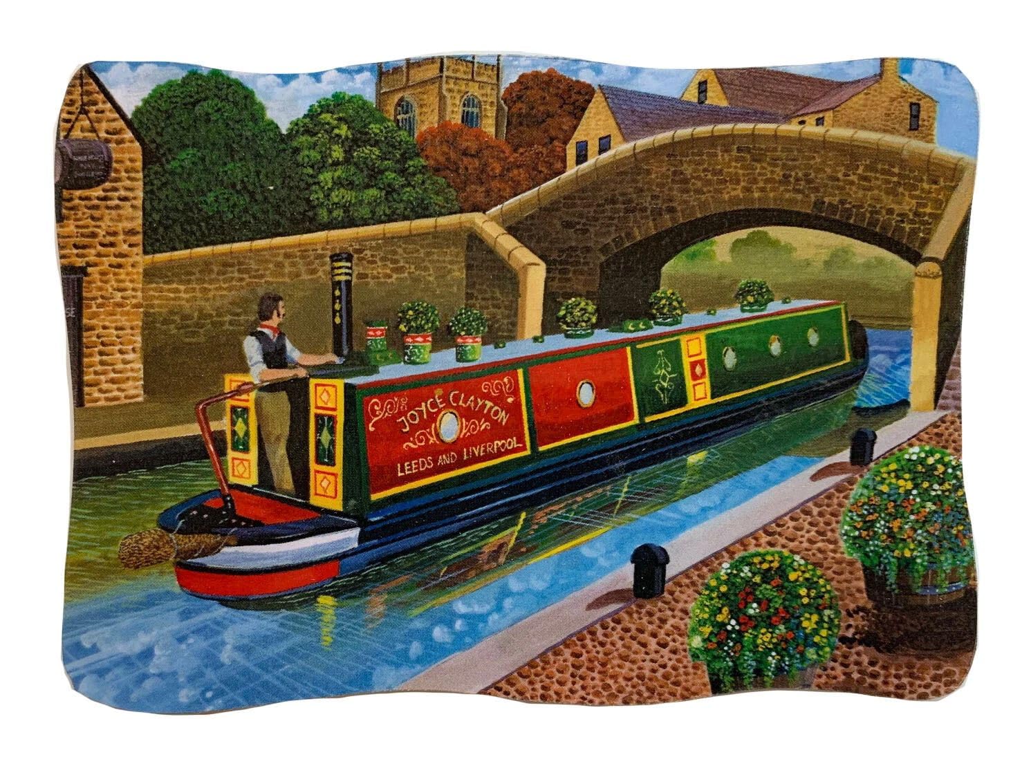 Canal Boat Magnet - Leeds and Liverpool Canal Boats - N7-JM