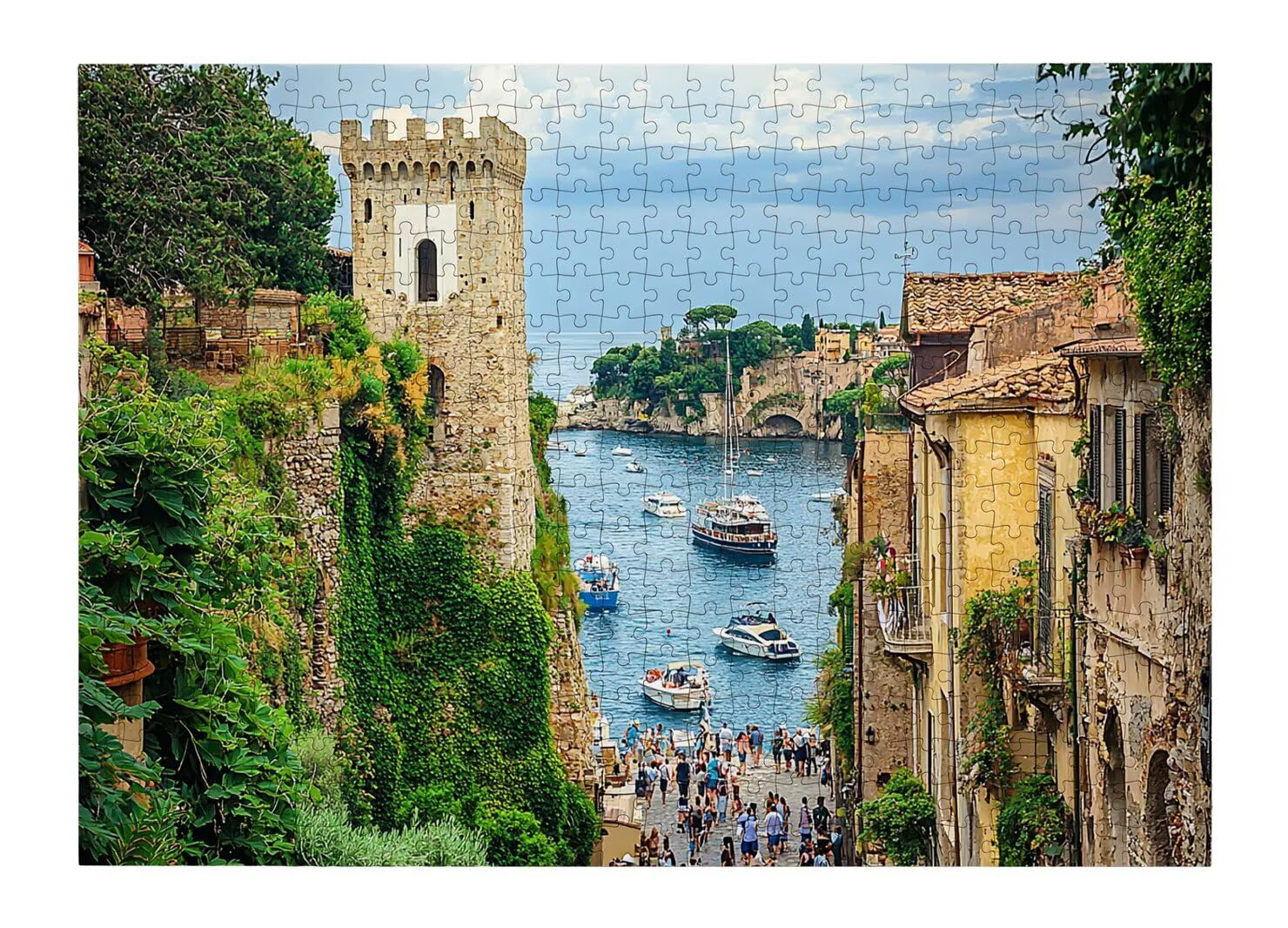 Puzzle 1000 Pezzi, Puzzle Castello per Adulti, 70x50cm, Compact Box -4668