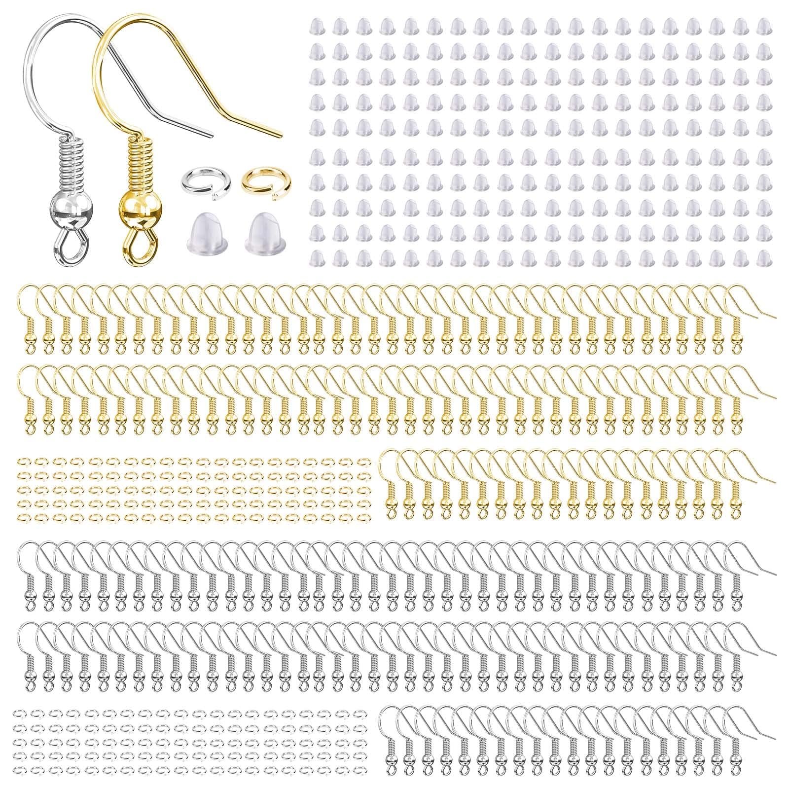 Kit de ganchos para pendientes y fornituras para crear tus propias joyas en casa