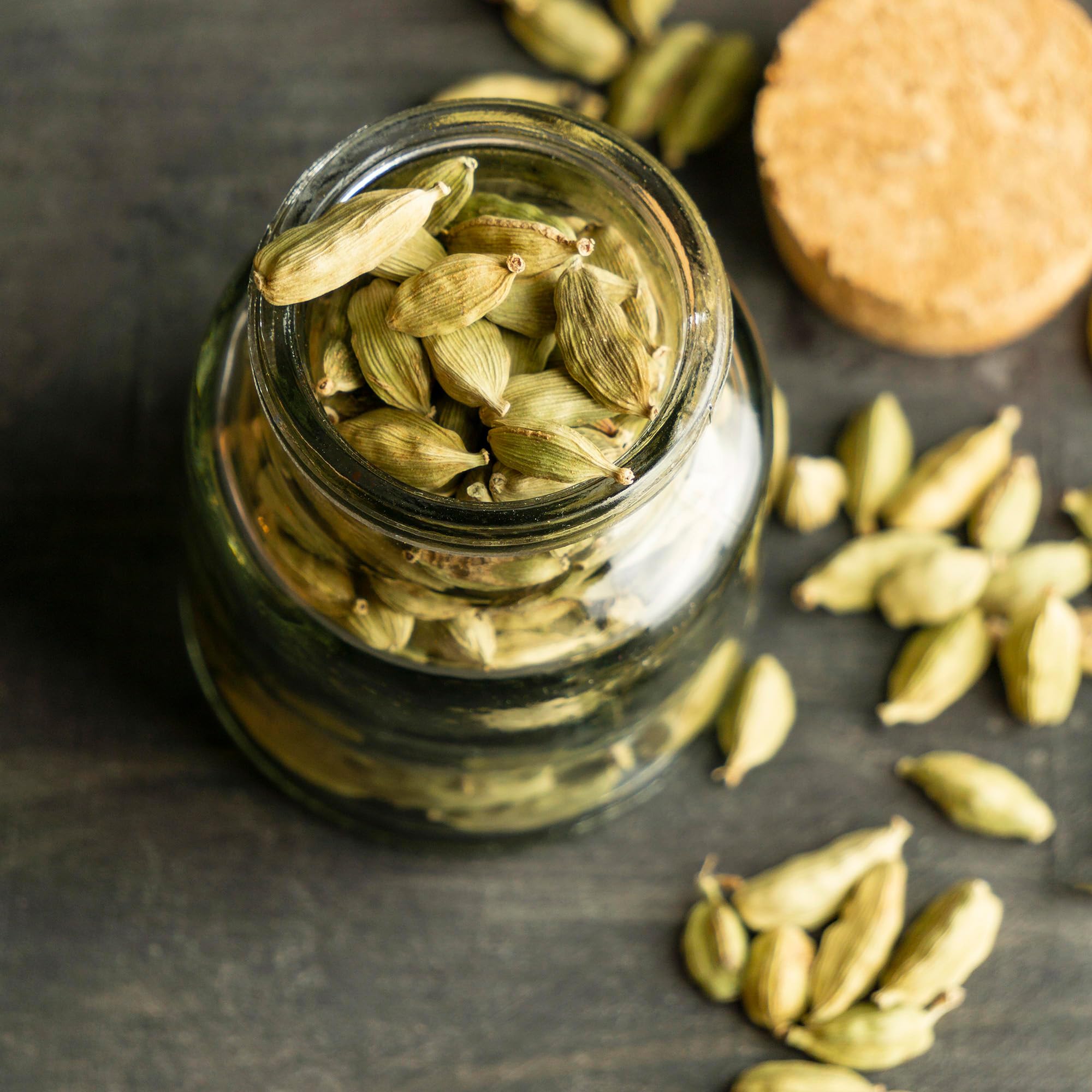 Alpi Nature Cardamome BIO Gousses Entières 200g, Gousses de Cardamome Verte Entières avec Graines pour la Cuisine