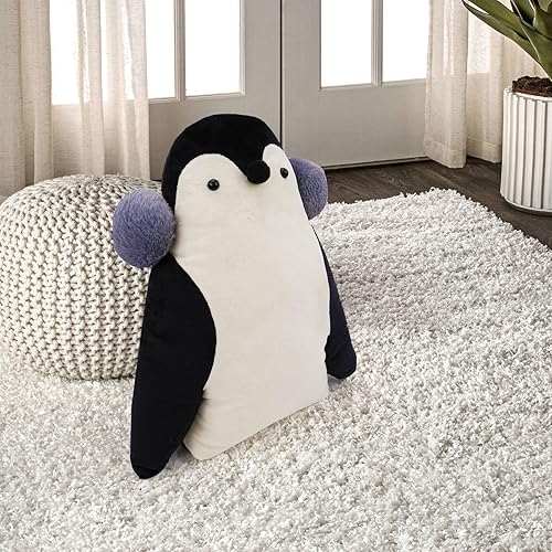 Miniatura 7 de DAVID ROCCO Almohada de felpa suave de pingüino y pingüino de peluche, lindos peluches para la familia, decoración de habitación, regalos de Navidad