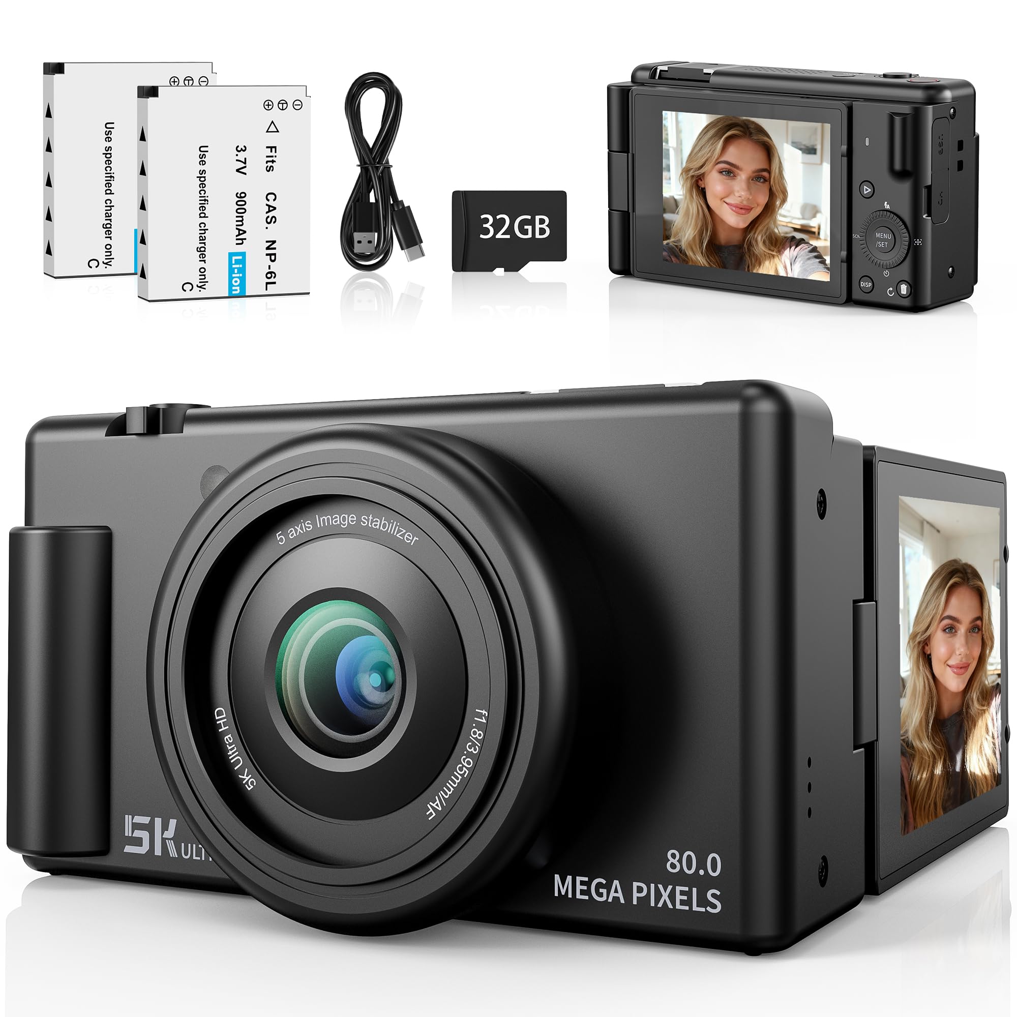Amazon.com : 5K Digital Camera, Autofocus 80MP Cameras for
