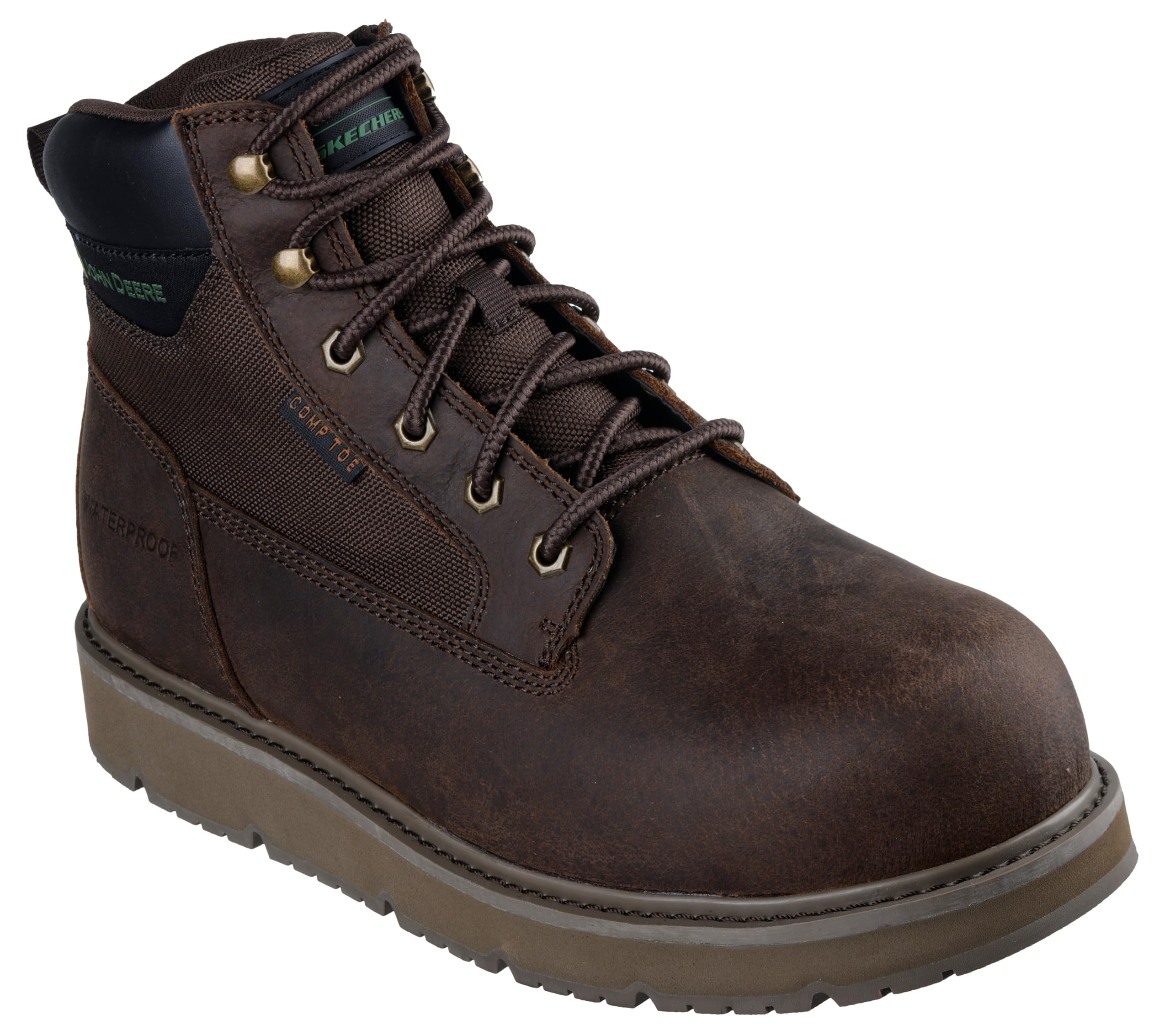 Skechers Men's Skechers X John Deere Men's Waterproof Flex-wedge Ranger Work Boots - Hollow Rapids