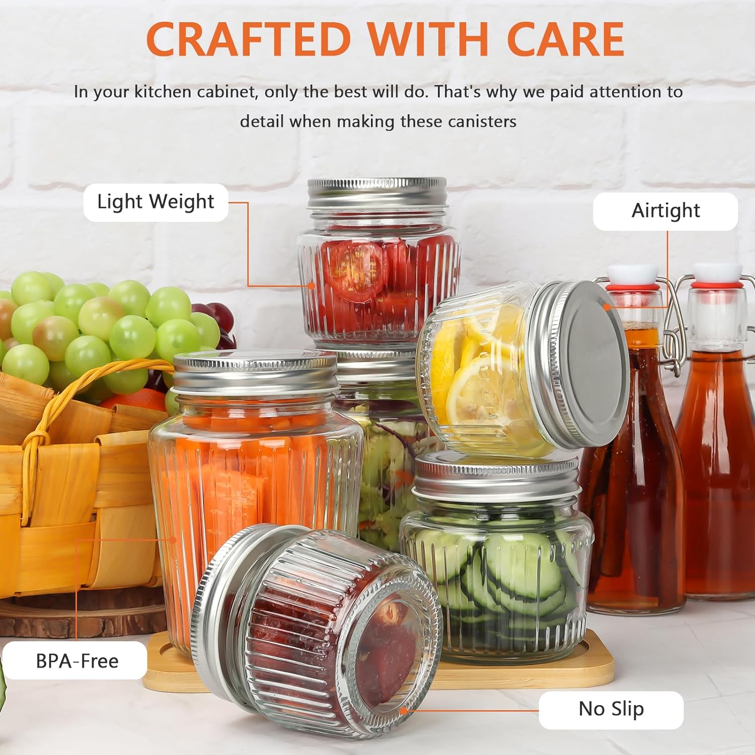 Cehomi Small Glass Mason Jars with Lids - 4 oz Vintage Canning Jars, Pickling Jars for Jelly, Jam, Honey, Pickles, Spice, Essential Preserver for Home Storage and Gifting 24 Pack - Image 3