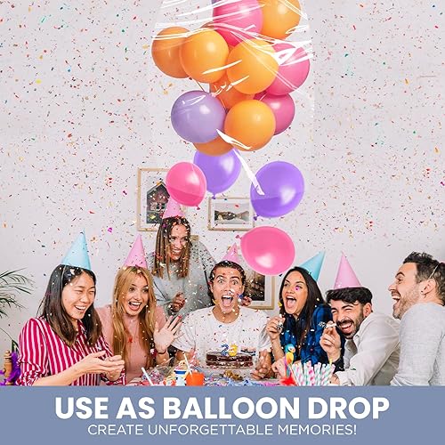 Miniatura 5 de Bolsas de globo grandes de 80 x 40 pulgadas para transporte, reutilizables con etiquetas de pedido adicionales, bolsas de plástico extra grandes,