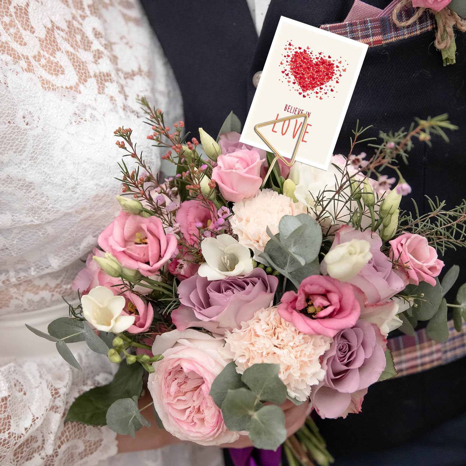60 Stück Metalldraht-Blumen-Tischkartenhalter – Elegant & Vielseitig Für Hochzeit & Party