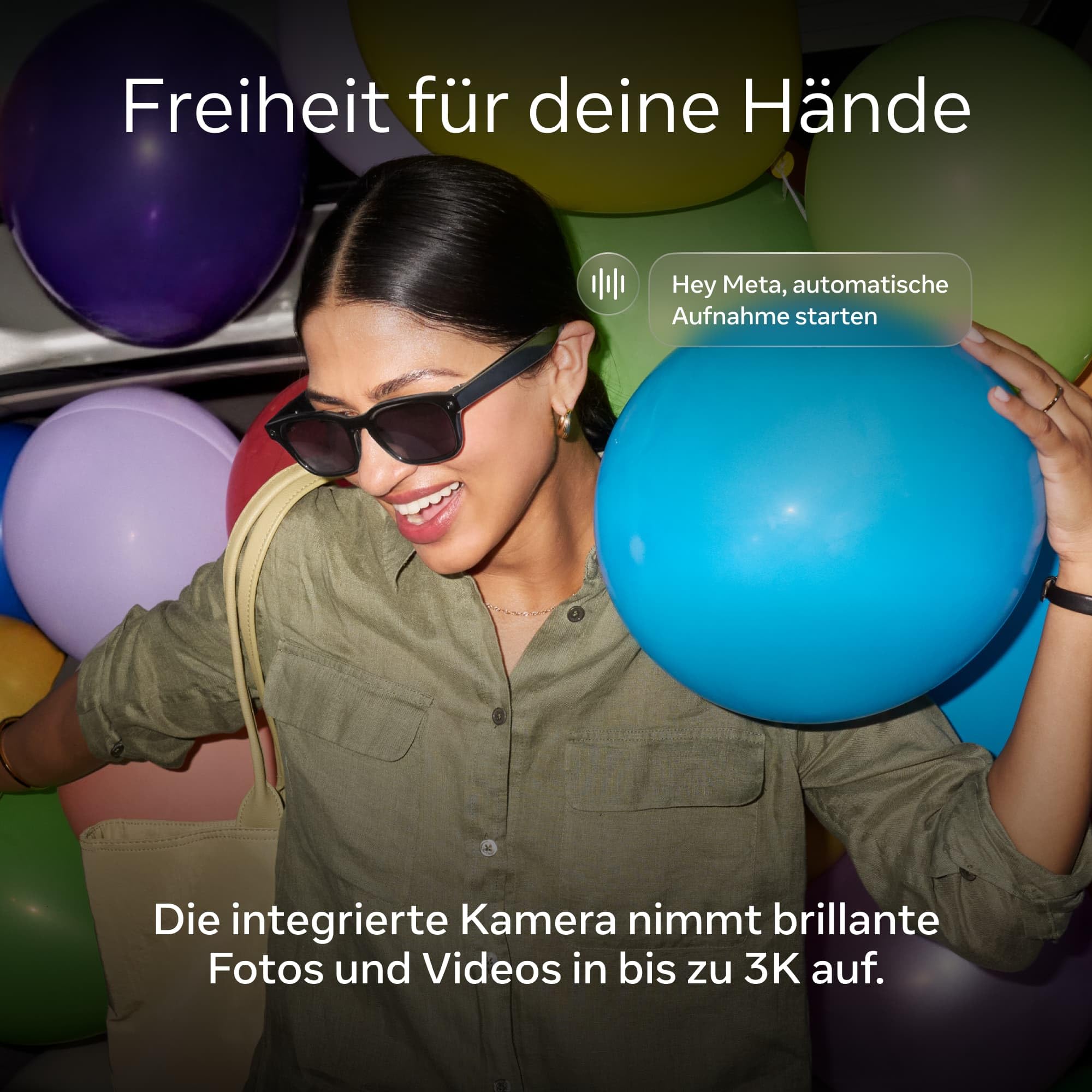 Meta Adventurer, Klassisches Havana | Unisex-AI Glasses – Meta AI, 12-MP-Kamera, Live-Übersetzung – 3K-HD-Auflösung – Über 8 Stunden Akkulaufzeit – Verschiedene Größen – Gläser: Braun