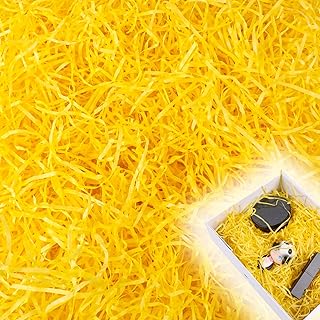 Shredded Tissue Paper - Vaktop Yellow Shredded Paper, 100g Raffia Gift F...