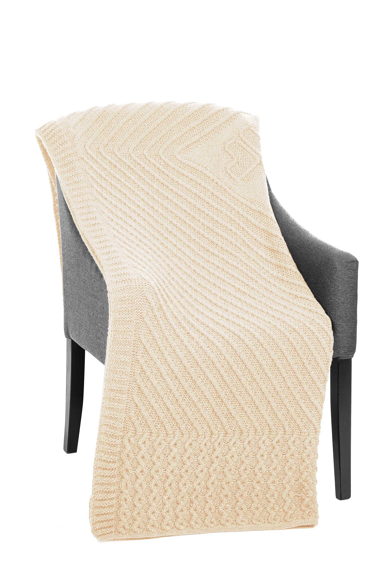 Grande étole Couverture Irlandaise Chaude Laine Mérinos IrelandsEye