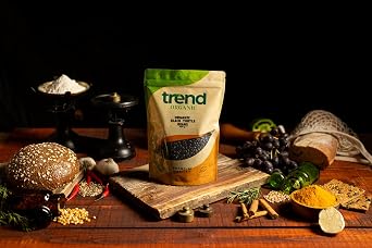 Trend Organic Black Turtle Beans, 500g - Ideal for Soups, Salads, and Dips – Dense Meaty Texture - Rich in Protein and Fibre, Vitamins and Minerals - Certified Organic, Vegan, Non-GMO, No Additives