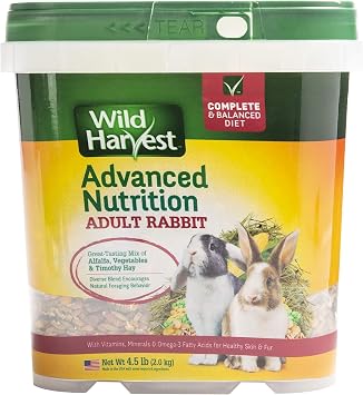 Wild Harvest Advanced Nutrition Adult Rabbit Food, 4.5 lbs