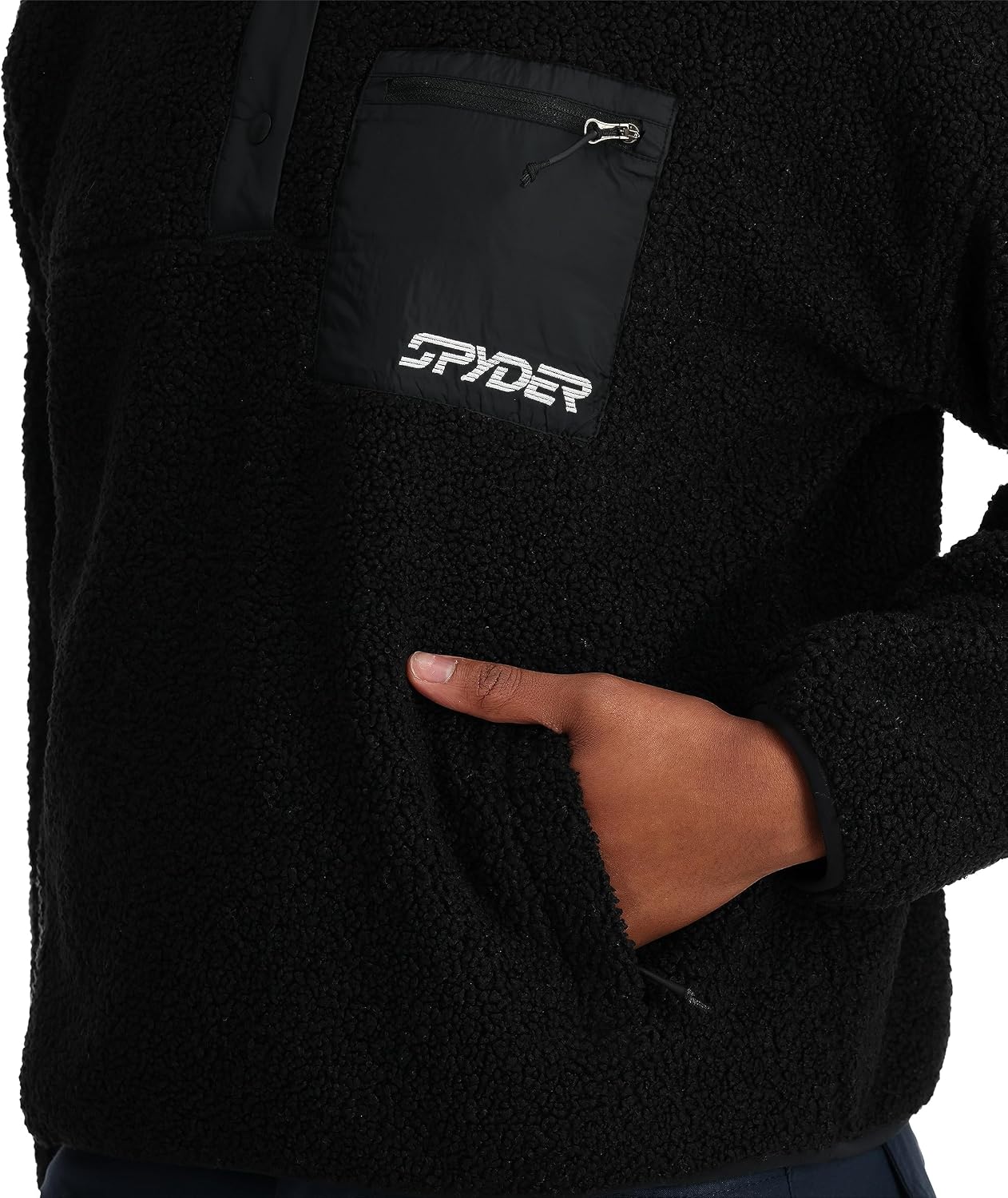 Spyder Women's Cloud Fleece Sherpa Snap Pullover