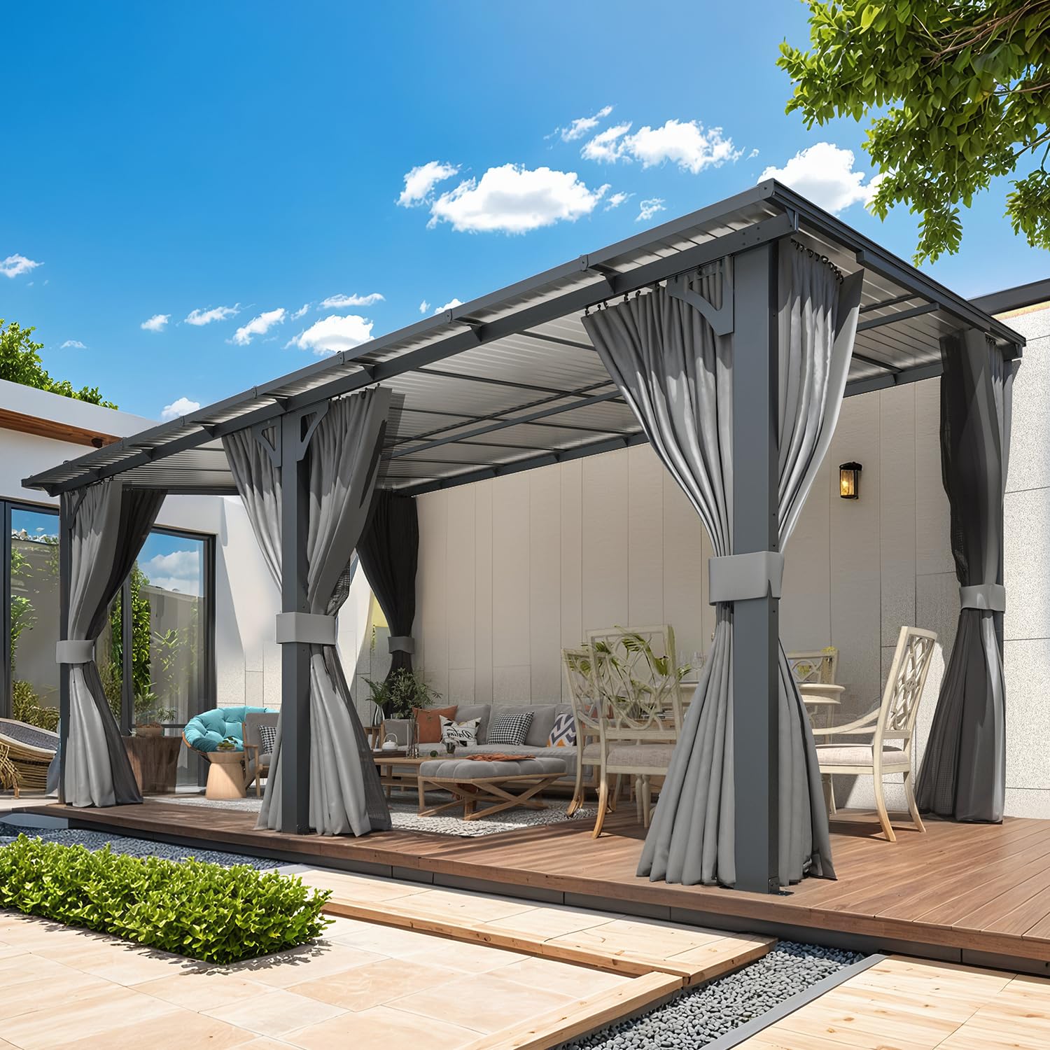 Amazon.com : AECOJOY 16' x 10' Gazebo Outdoor Pergola for Patio