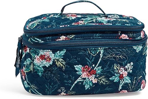 Miniatura 1 de Vera Bradley Bolsa organizadora de maquillaje cosmético con cepillo de algodón para mujer