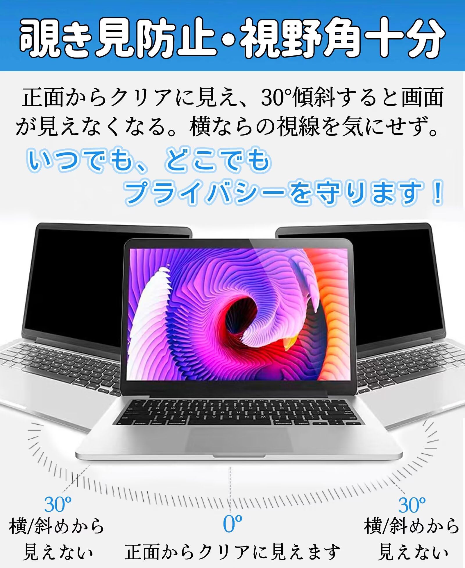 Amazon | 17インチ(5:4)プライバシーフィルター 覗き見防止フィルター