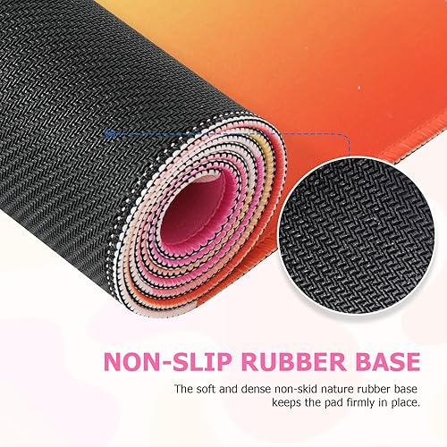 Miniatura 4 de HAOCOO Alfombrilla de escritorio, alfombrilla de escritorio para computadora, alfombrilla grande para mouse para escritorio, alfombrilla de mouse