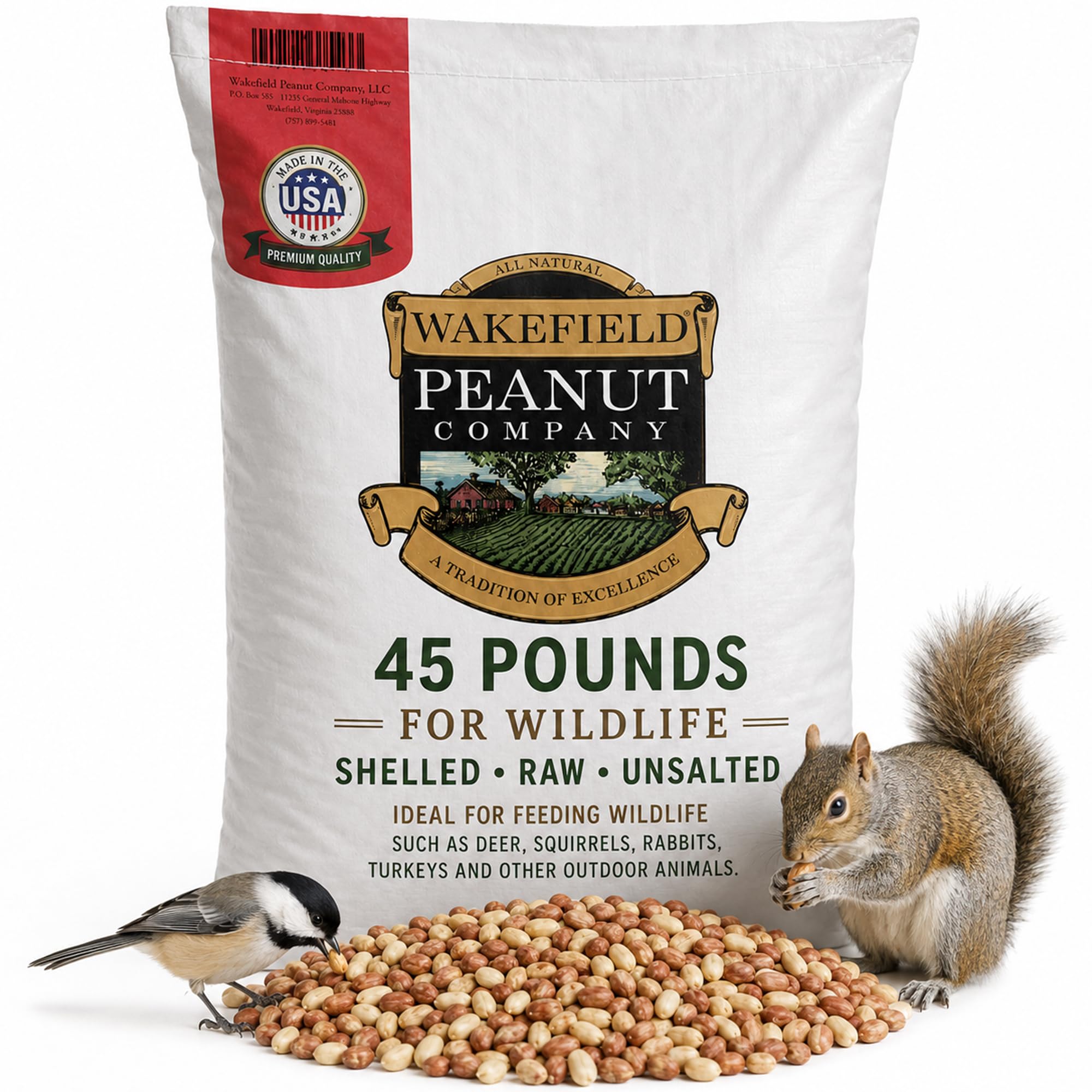 Wakefield Virginia Peanuts 45LB Bulk Bag