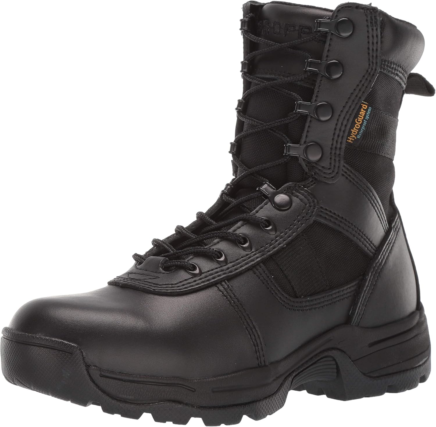 Propper Men's Series 100 8" Side Zip Waterproof Boot Military and Tactical, Black, 13