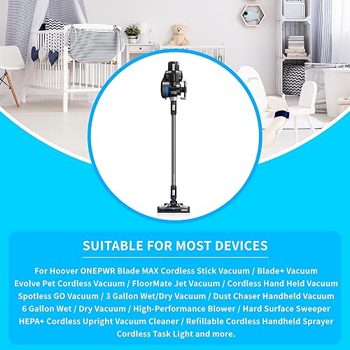 Miniatura 2 de 108WH - Batería de repuesto para aspiradora inalámbrica Hoover OnePwr BH15030 BH15260 BH25030 BH25040 BH53310 BH53420PC BH53352V2 BH53357VB BH57205