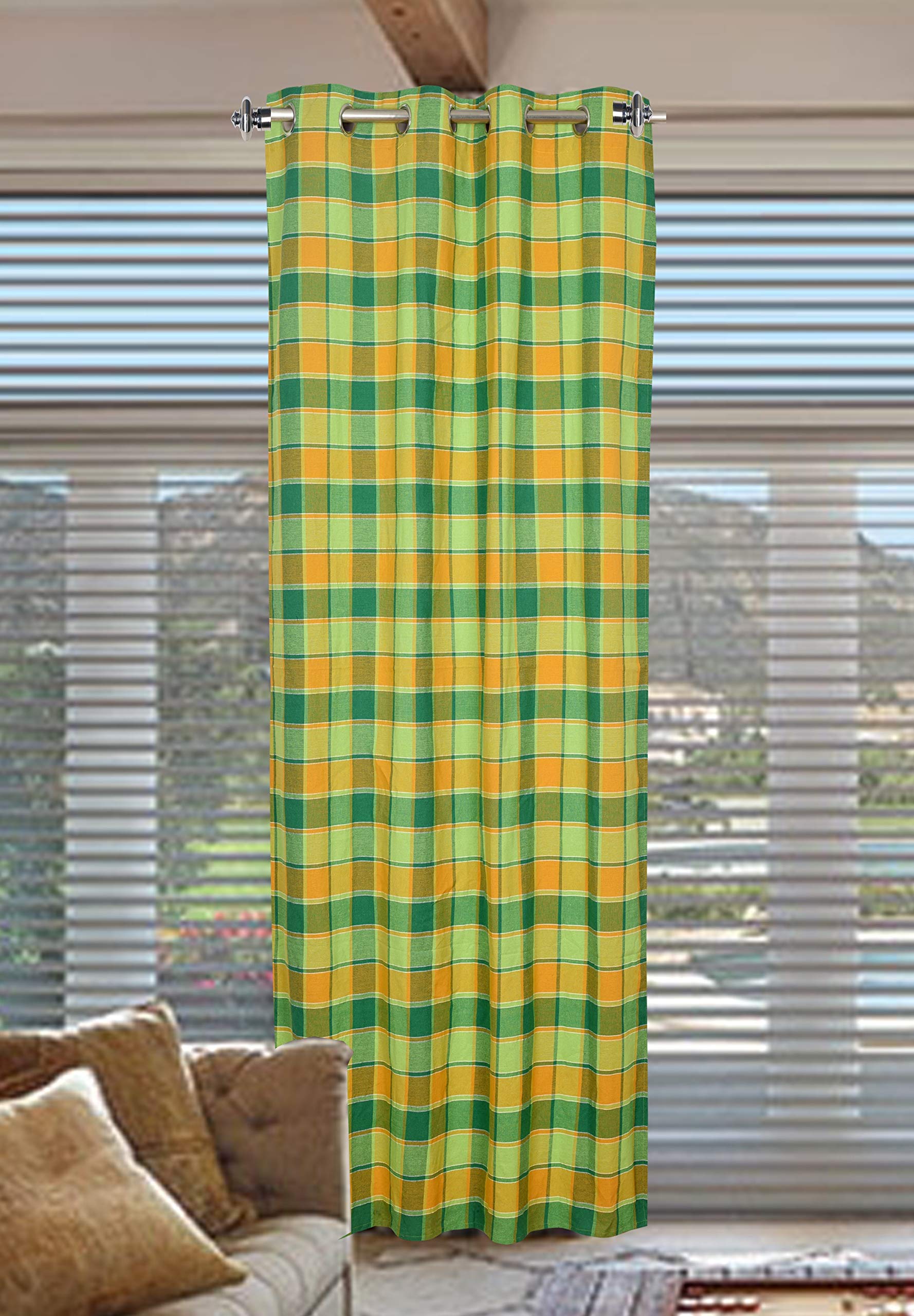 New Ladies Zone Cotton Window Curtain Set of 3pc 4 X6 FEET 1