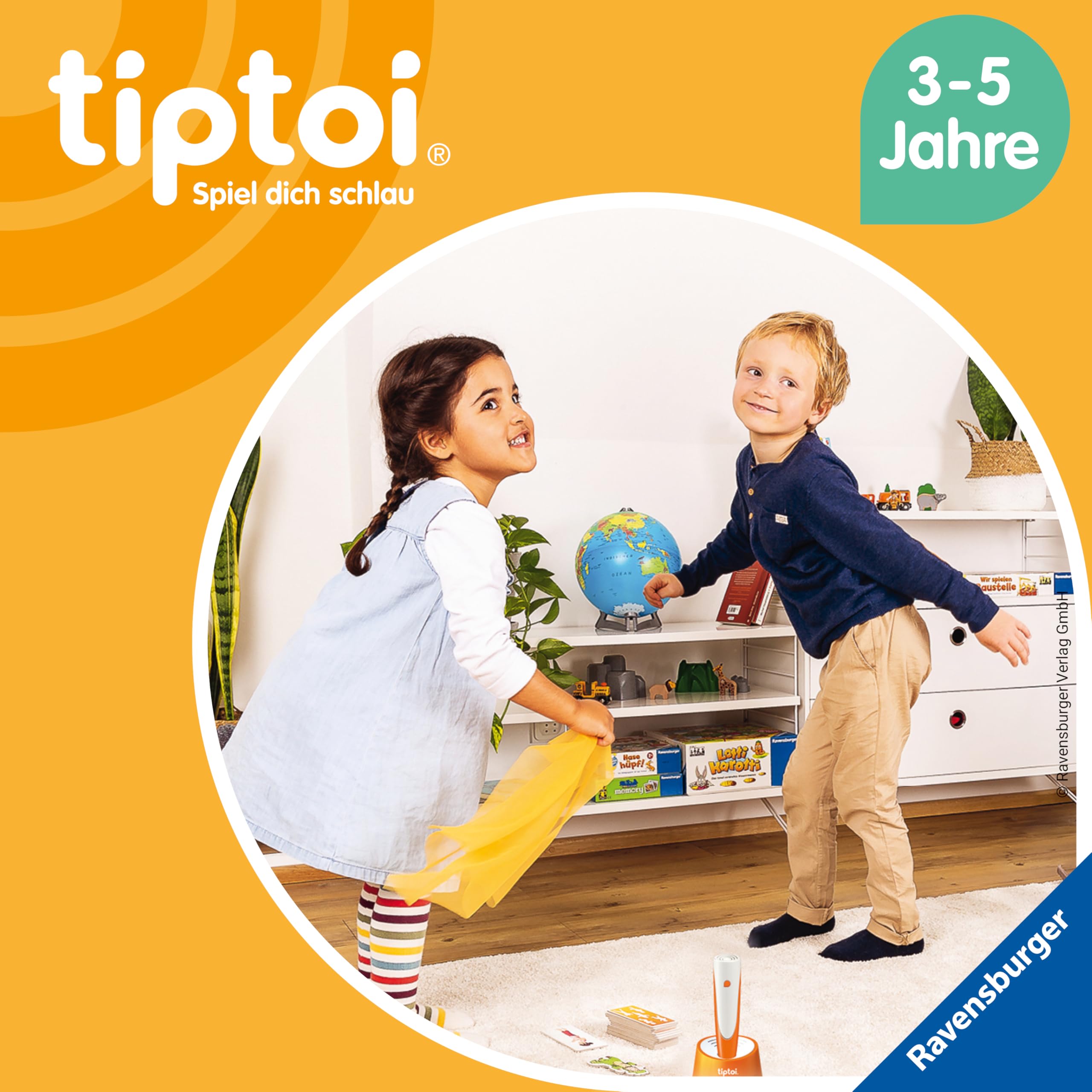 Ravensburger tiptoi® Spiel 00122 Active Set Kunterbuntes Tanz-Theater, Bewegungsspiel ab 3 Jahren