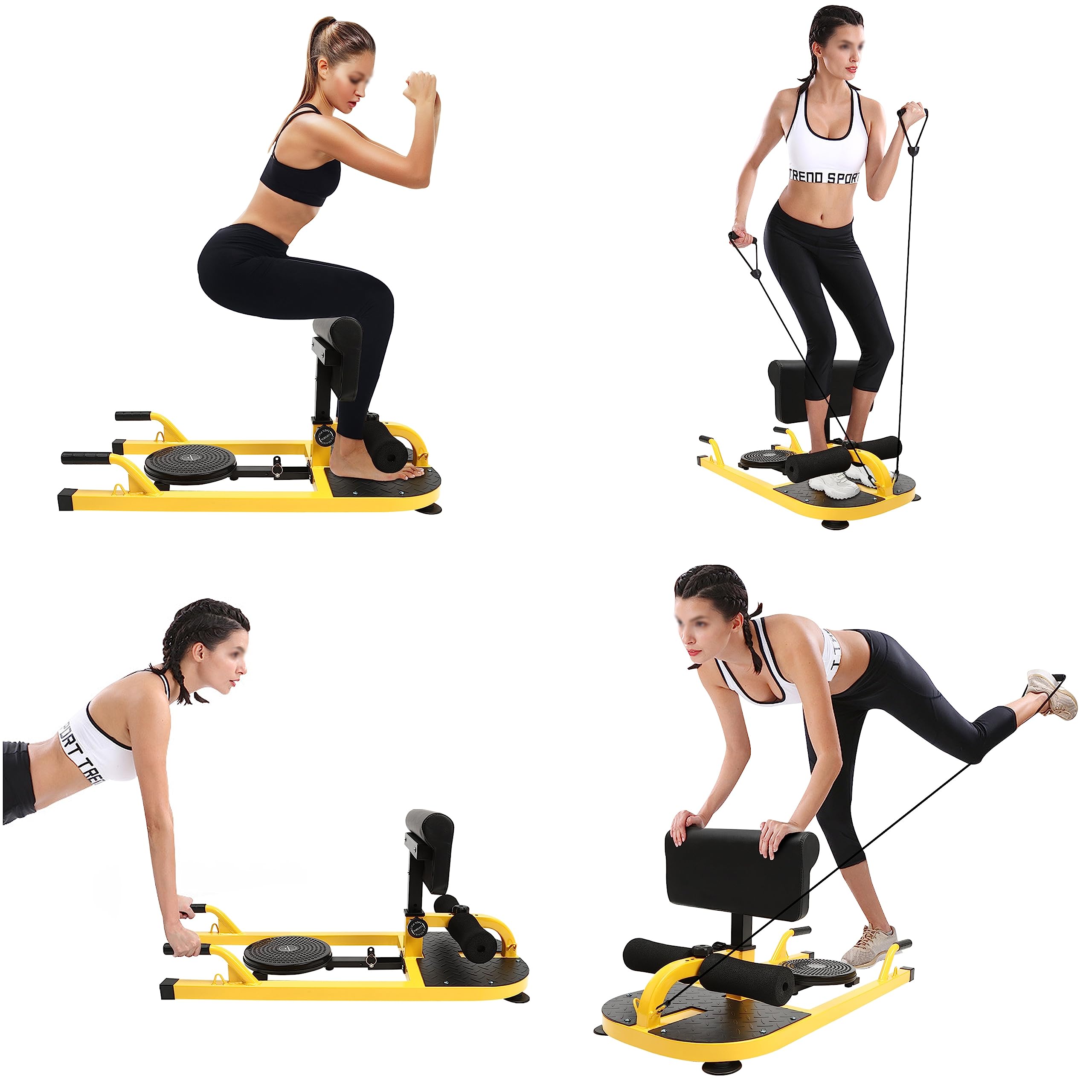 Buy HarbinStar 5in1 Sissy Squat Machine for Home, Hip Thrust Machine