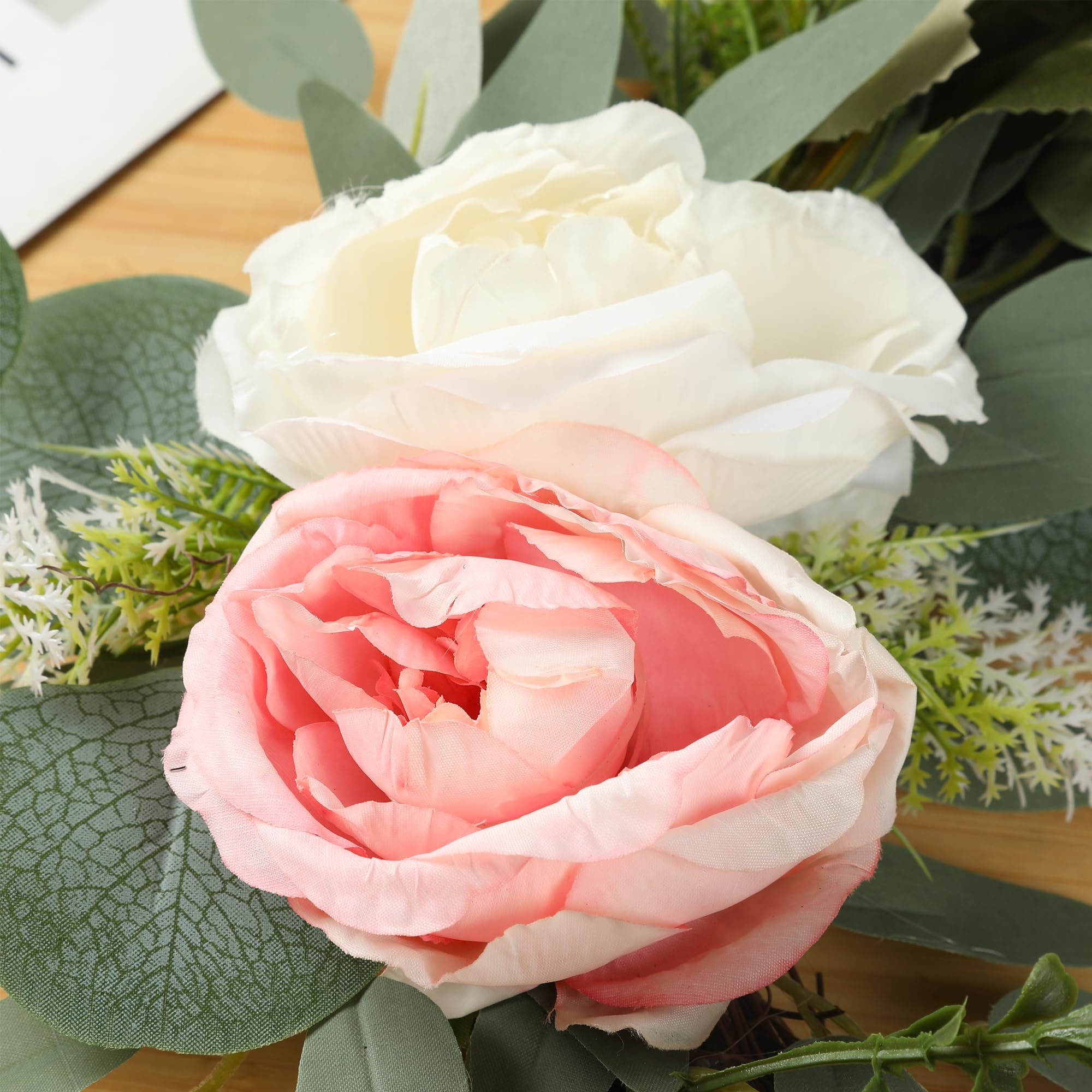 H&W Lot de 2 arches de mariage artificielles pour panneau de mariage, décoration de mariage poussiéreuse pour réception de mariage, cérémonie, toile de fond, table en cœur (pivoine de couleurs