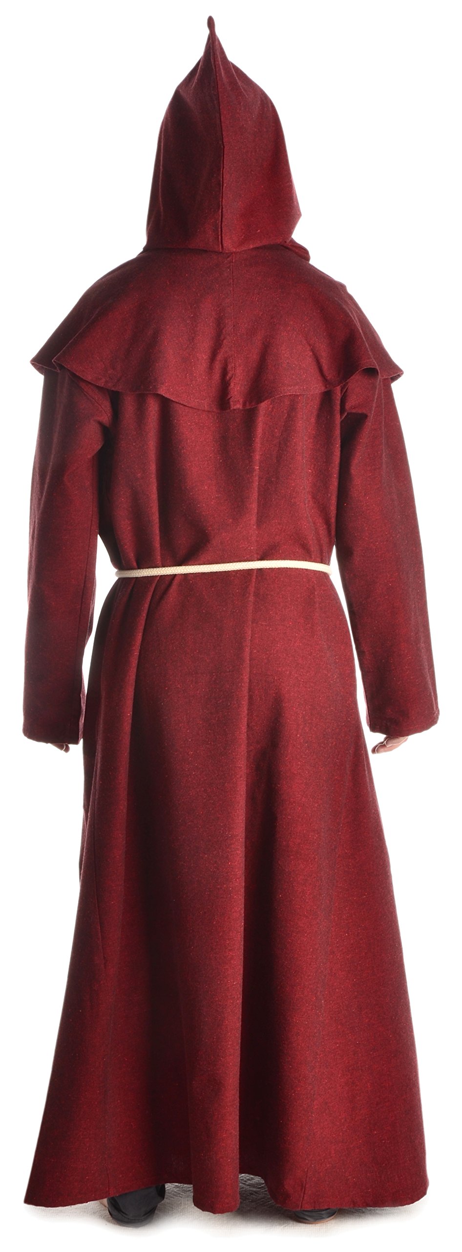 Męska średniowieczna czapka halzebeer (zestaw kaptur, dzianina, bawełna) S-XXXL bawełna