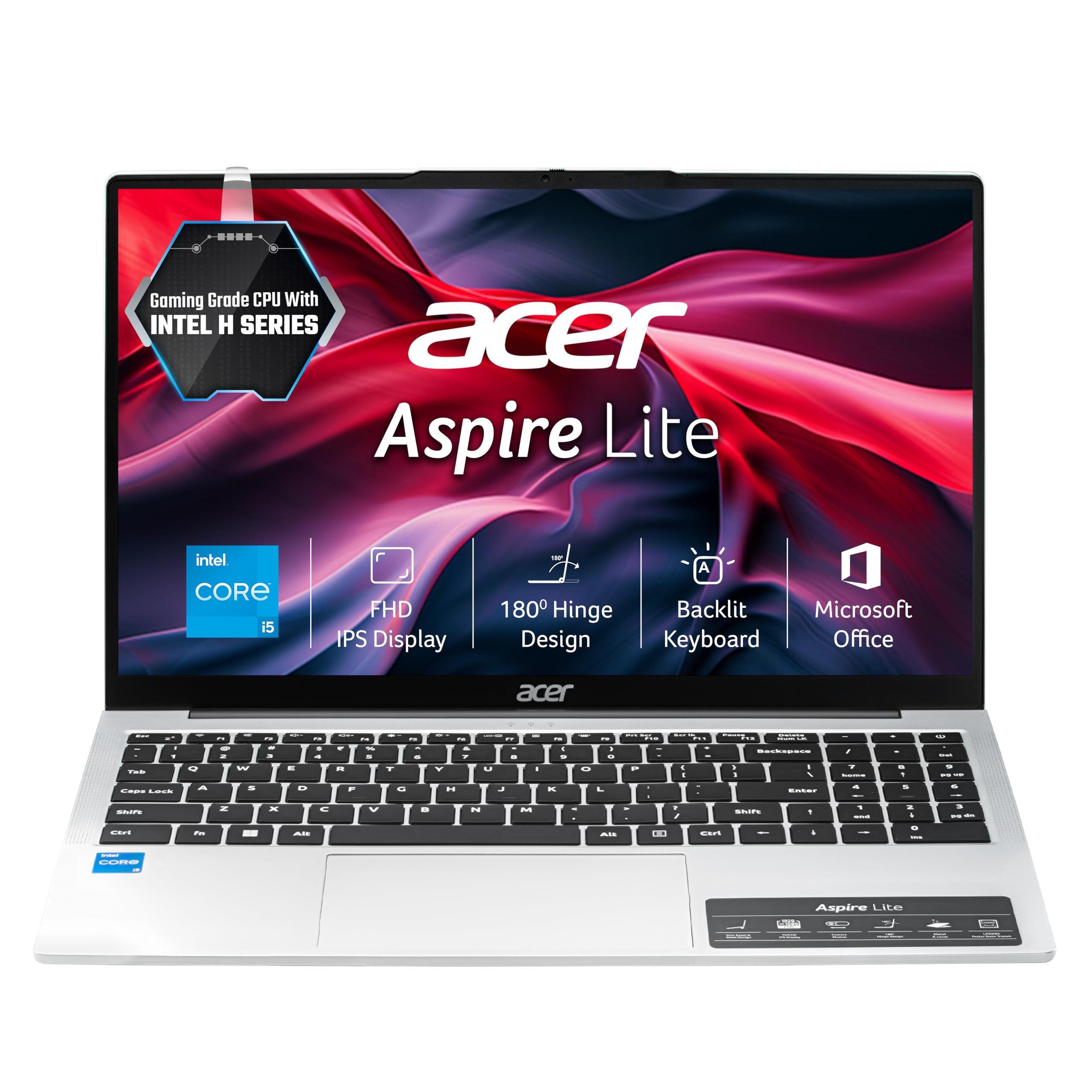 Acer Aspire Lite ノートPC 12世代i5/16GB/1TB acer Aspire Lite 12th Gen Intel Core i5-12450H, Office 2024 + M365