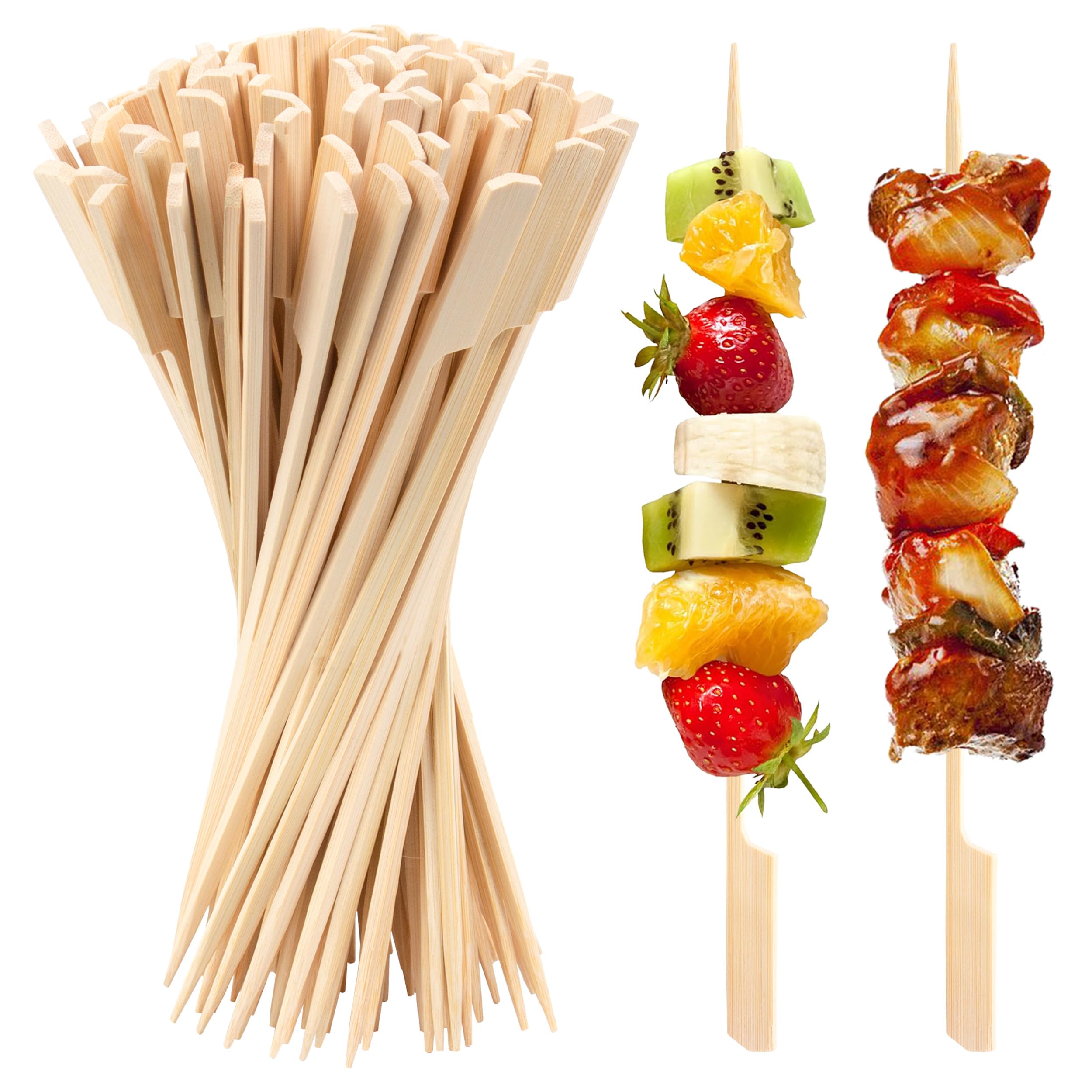 DecorRack Bambusspieße 25 Cm - 400 Stück Für Grill, BBQ, Fondue & Basteln