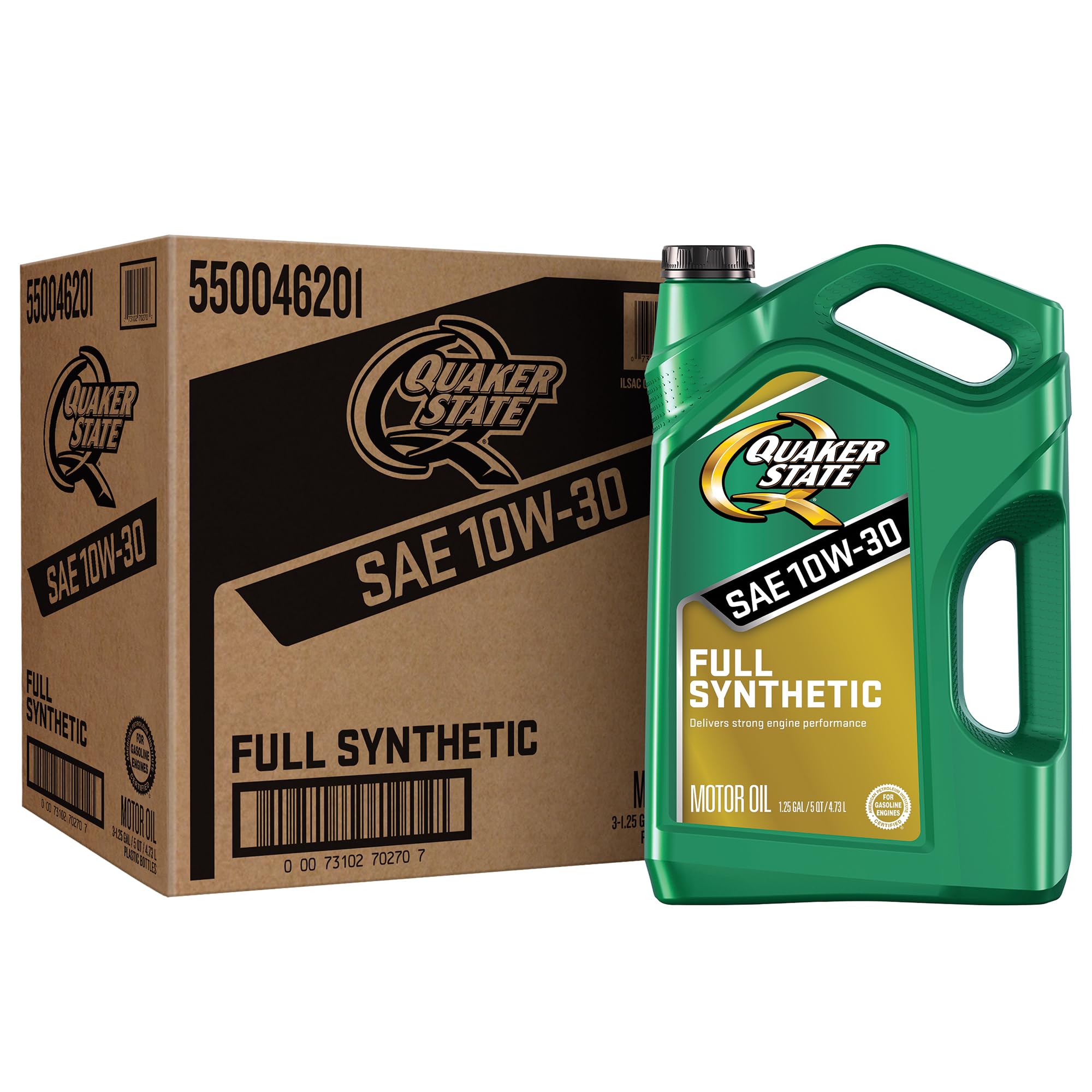 Amazon | Quaker State 完全合成 10W-30 モーターオイル 5クォート (3