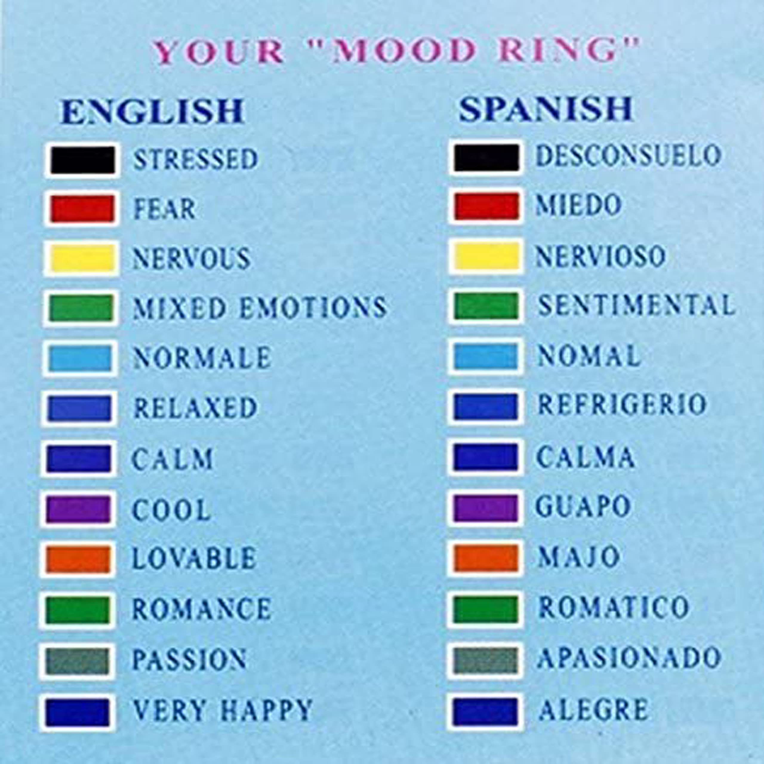 2 PCS Oval Mood Ring Retro Style Adjustable Finger Ring for Lovers Friends-One Size fits All