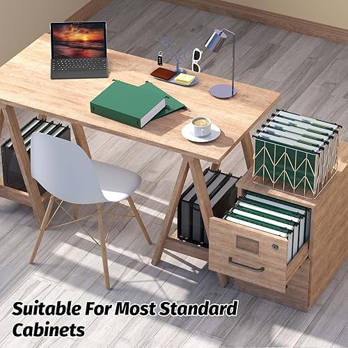 Miniatura 7 de Carpetas colgantes de plástico de capacidad adicional, paquete de 12 carpetas colgantes reforzadas, expansión de 2 pulgadas, carpetas de archivador