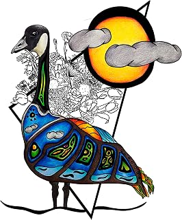 Goose Art | Wildlife Print | Spirit Animal Artwork | Signed by Artist | Contemporary Fine Art Bird Print