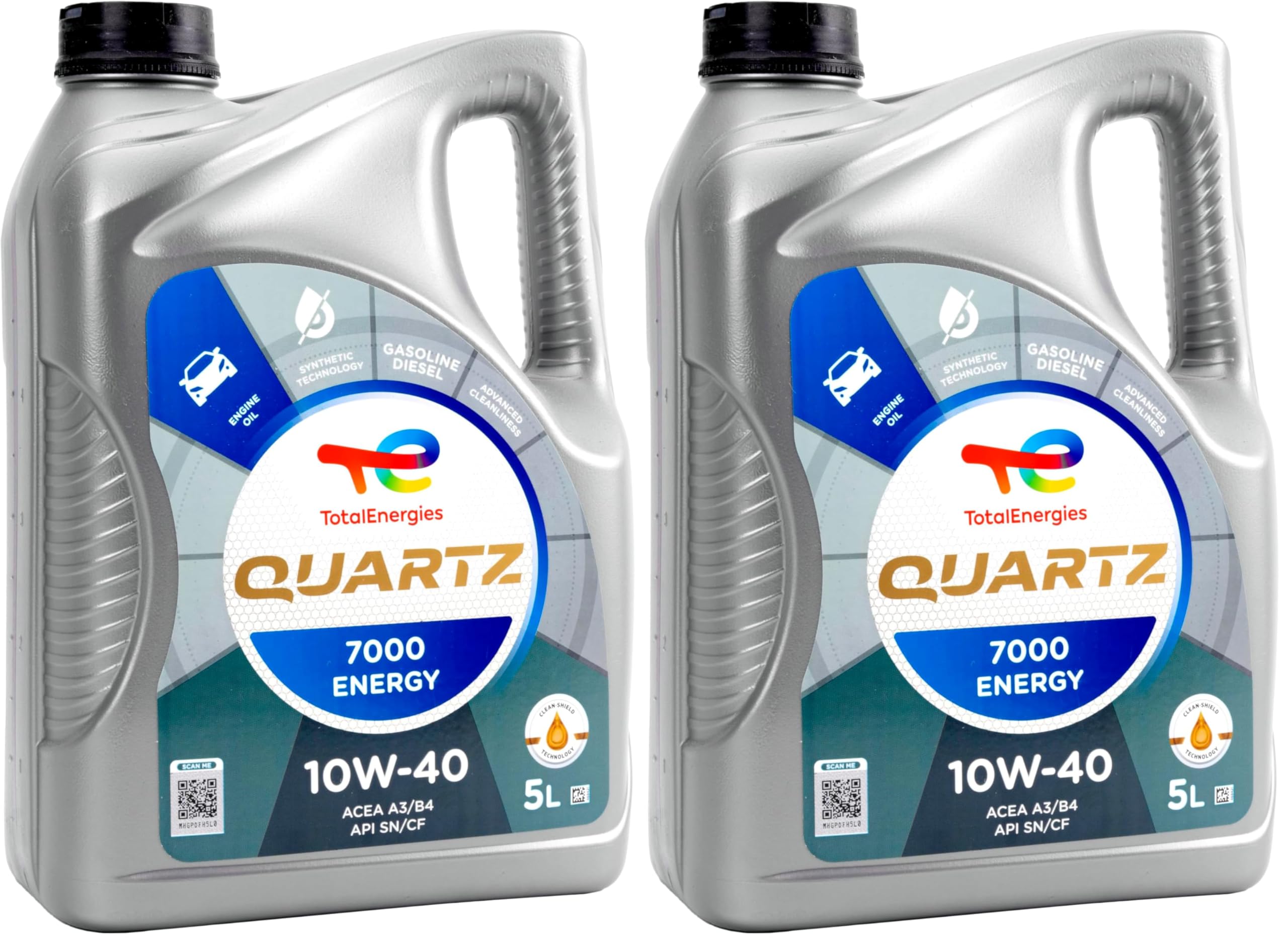 Total Quartz 7000 Energy 10W/40 5 Liter (Packung mit 2)