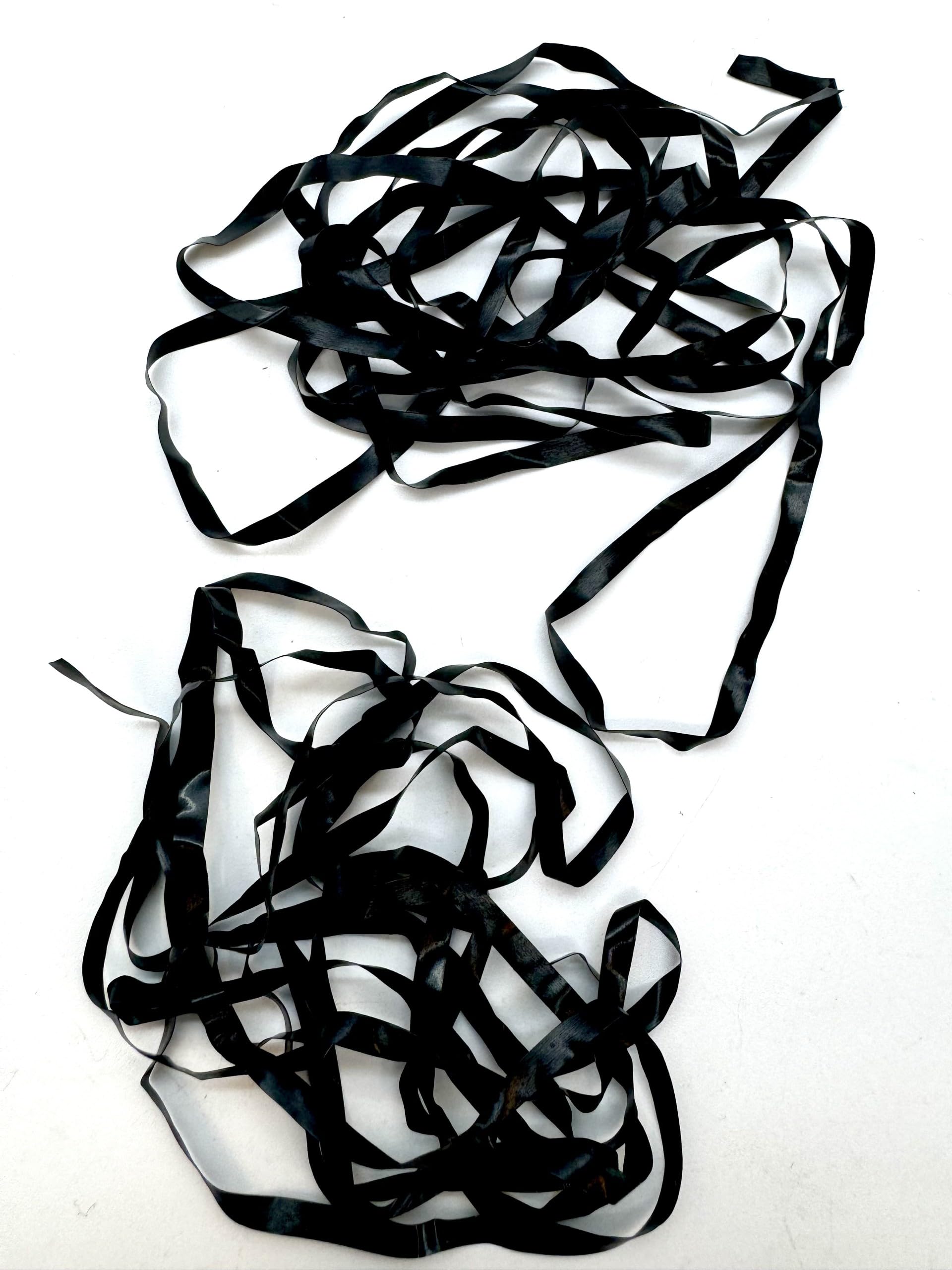 Olax Fly Tying Artificial Nymph wrap Silicon, Stretch skin,1/8",fly tying materials,nymph body wrap,stonefly,dragonfly (black)